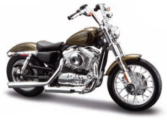 Maisto 1:18 Scale H-D 2013 Xl 1200V Seventy-Two (33) Brown