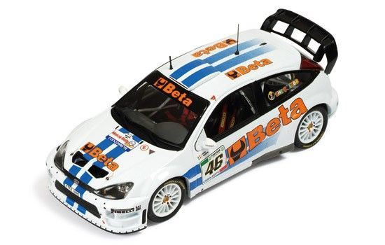 Minichamps 1:43 Scale Ford Focus WRC 'Beta' Monza07 Rossi/Cassin