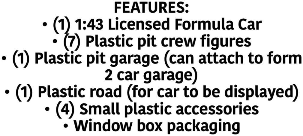 Burago 1:43 Scale Mercedes AMG Petronas F1 W14 E Performance #63 George Russell 2023 Pit Pass Set