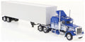 Brekina  1:87th Scale Peterbilt 359 Box Van SZ Blue/White 1973