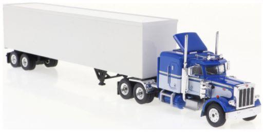 Brekina  1:87th Scale Peterbilt 359 Box Van SZ Blue/White 1973