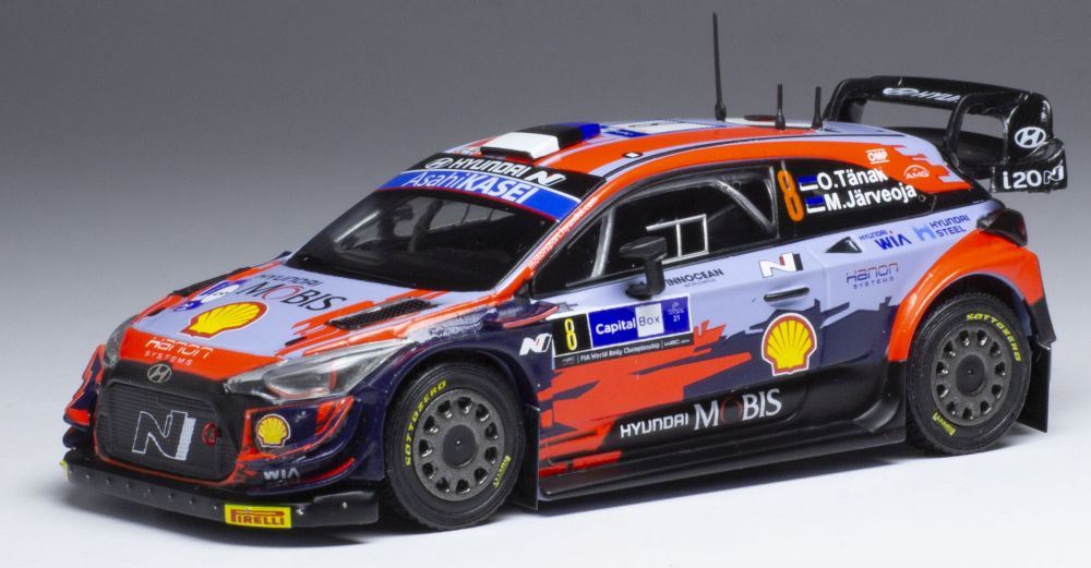 IXO 1:43 Scale Hyundai i20 Coupe WRC #8 WRC Arctic Rally Finland 2021 O.Tanak/M.Jarveoja