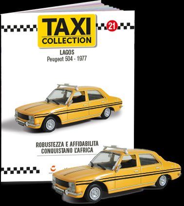 Atlas Editions 1:43 Scale Peugeot 504 - Lagos 1977 Taxi of the world - Centauria