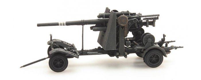 Artitec H0 Scale WM 88MM Flak 18 Grey 1:87 Ready-Made, Painted