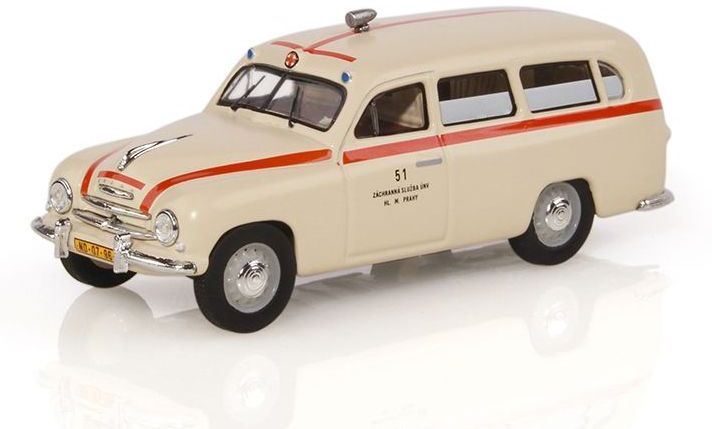 Abrex 1:43 Scale Skoda 1201 (1956) Ambulance