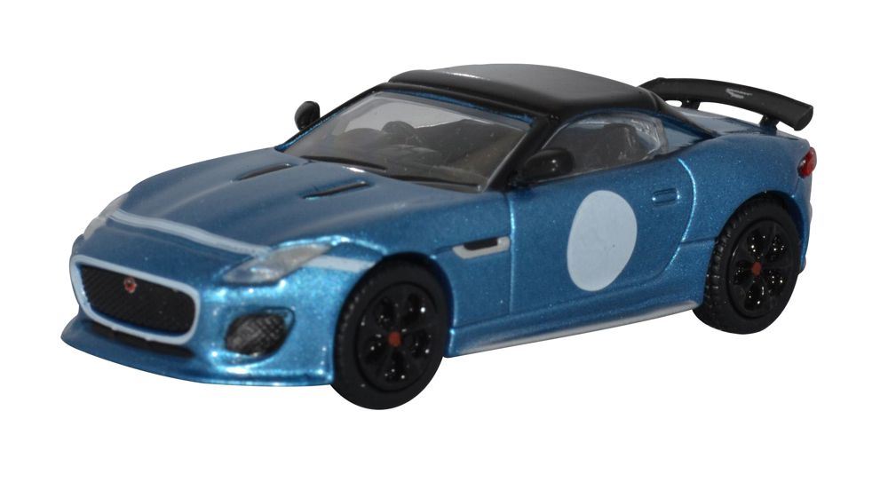 Oxford Diecast 1:76 Scale Jaguar F Type Project 7 Ultra Blue