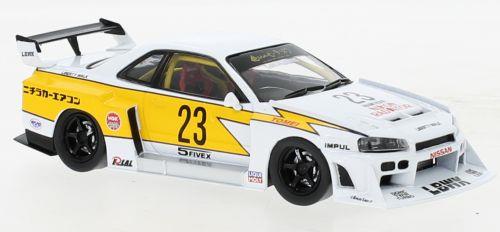 IXO 1:43 Scale Nissan LB-ER34 Super Silhouette Skyline White 2020