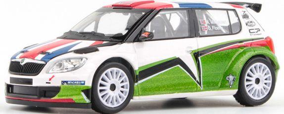 Abrex 1:43 Scale Skoda Fabia II FL S2000 2010 Skoda UK Mikkelsen Design 2011