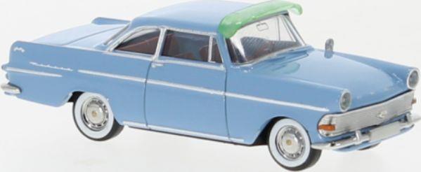 Brekina 1:87 Scale Opel P2 Coupe Light Blue 1960