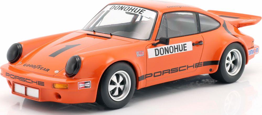 IXO 1:18 Scale Porsche 911 Carrera 3.0 RSR Orange #1 Mark Donohue IROC Champion 1975