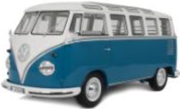 OTTO 1:12th Scale VW Combi T1 Samba Bus Regatta Blue 1962