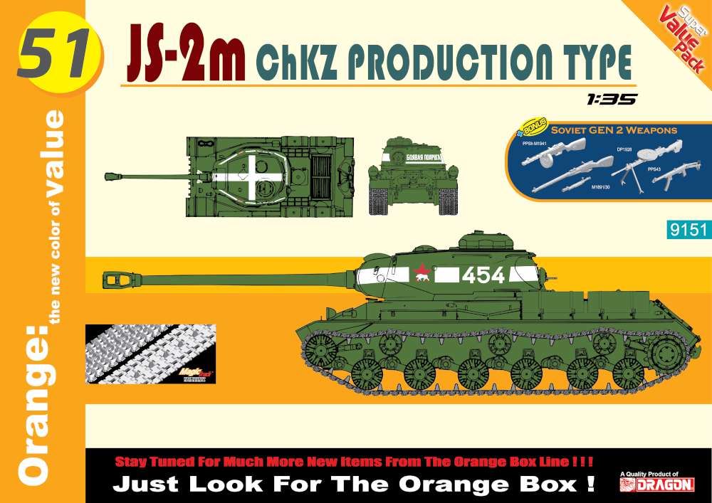 Cyber-Hobby Dragon 1:35 Scale JS-2m ChKZ PRODUCTION TYPE w