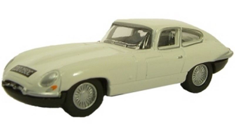 Oxford Diecast 1:76 Scale Jaguar E Type Mk1 Coupe - White