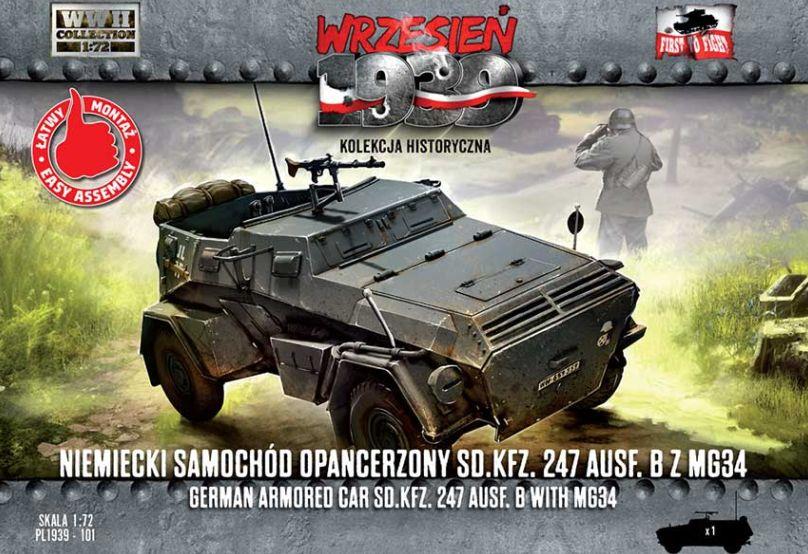 First to fight kits 1:72 Scale Sd.Kfz 247 Ausf. B German Armored Car