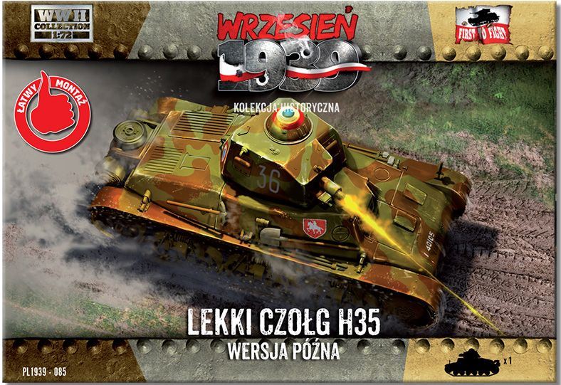 First to fight kits 1:72 Scale Hotchkiss H-35 Late Version September 1939