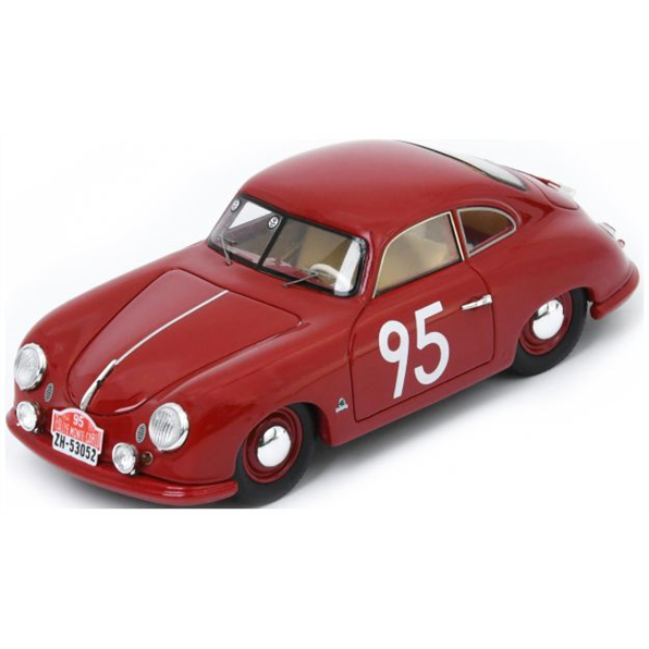 Spark 1:43 Scale Porsche 356 #95 Rally Monte Carlo 1954 Schild/Bjornestad