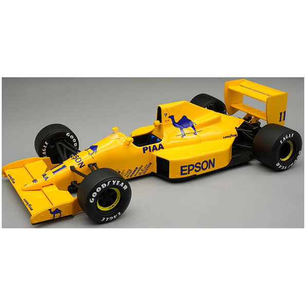 Tecnomodels 1:18 Scale Lotus 101 V8 F1 Camel Team Lotus 4th GP Britain 1989 Nelson Piquet w/Showcase