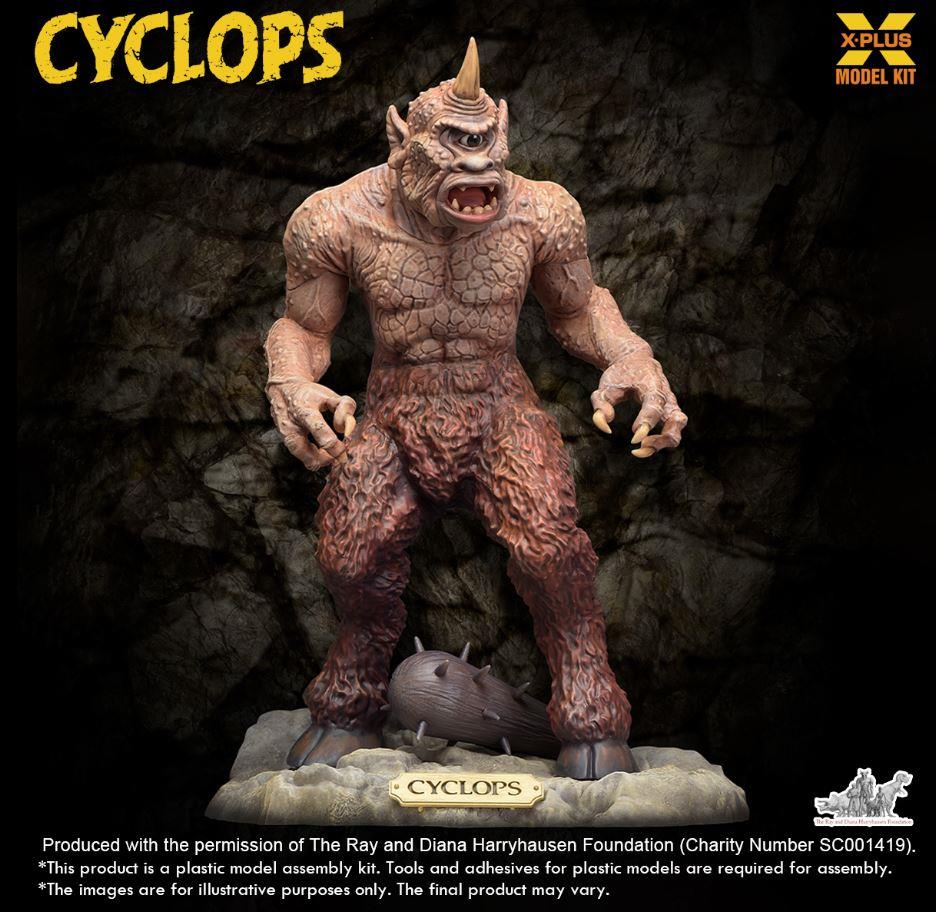 X-Plus 411-200363CP 1/35 Scale Ray Harryhausen Cyclops Plastic Model Kit