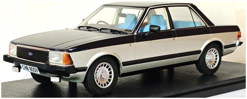 Cult 1:18th Scale Ford Granada 2.8 Ghia Sapphire Blue/Silver
