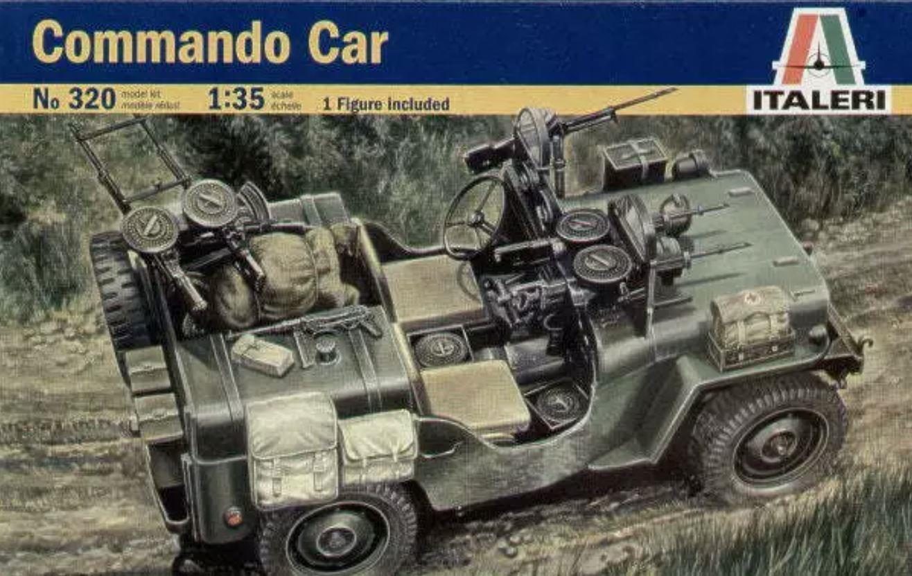 Italeri 320 1/35 Scale Willys Jeep SAS in Europe Commando Vehicle As seen in SAS Rogue Heroes Season 2