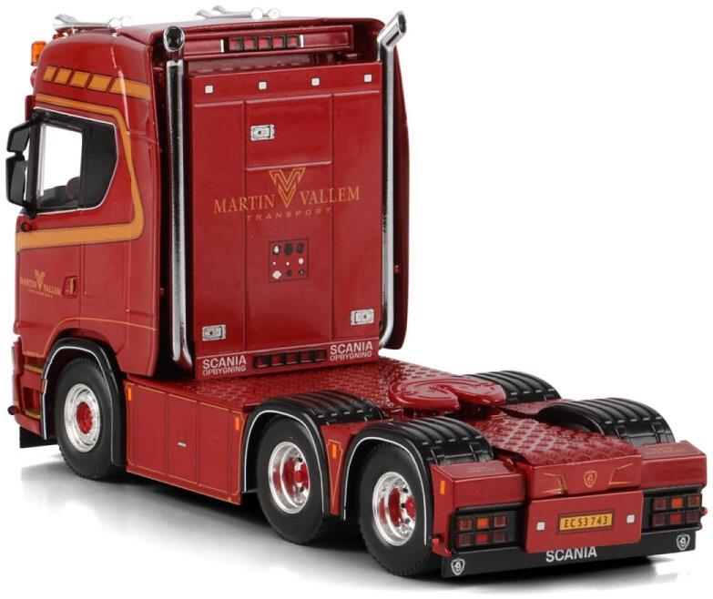 WSI  1:50th Scale Scania S Highline CS20H 6x2 Tag Axle Vallem