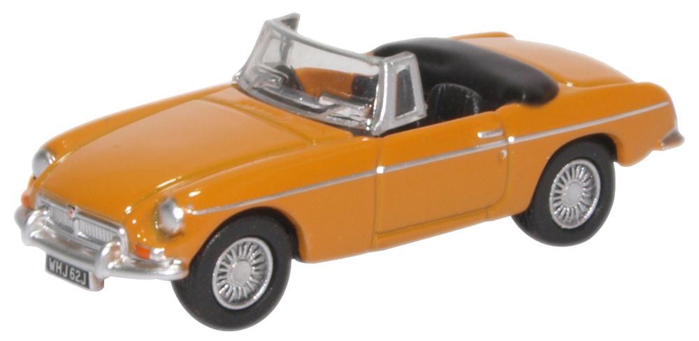 Oxford Diecast 1:76 Scale MGB Roadster Bronze Yellow