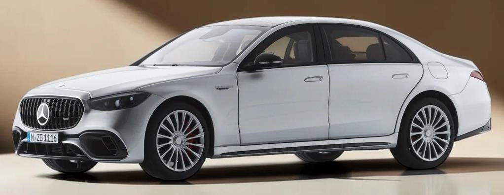 NZG  1:18th Scale Mercedes AMG S 63 E Performance Hightech Silver