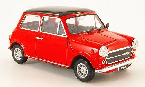 Welly 1:24 Scale Mini Cooper 1300 - Red (Black Roof)