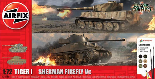 Airfix 1:72 Scale Classic Conflict Tiger 1 vs Sherman