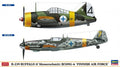 Hasegawa 1:72 Scale B-239 & BF109G-6 Finnish Air Force - Combo