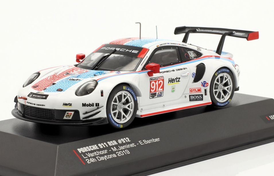 IXO 1:43 Scale Porsche 911 RSR #912 3rd GTLM Class 24h Daytona 2019 GT Bamber/Jaminet/Vanthoor