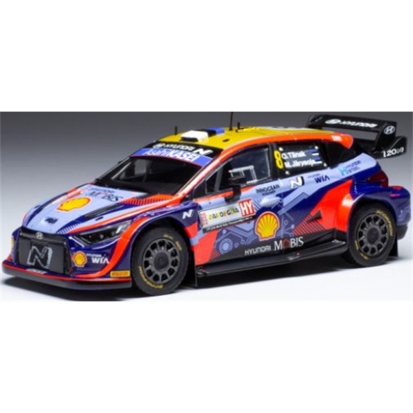 IXO 1:43 Scale Hyundai i20 N Rally1 #8 WRC Rallye Sardinien 2022 O.Tanak/M.Jarveoja
