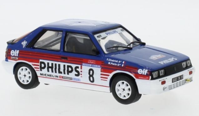 IXO 1:43 Scale Renault 11 Turbo #8 Tour De Corse F.Chatriot/M.Perin 1987