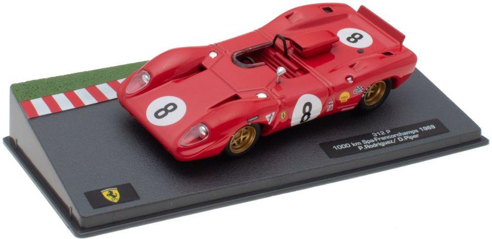 Atlas Editions 1:43 Scale Ferrari 312 P - 1000 km Spa-Franc no.8 Cased - Ferrari Racing Collection