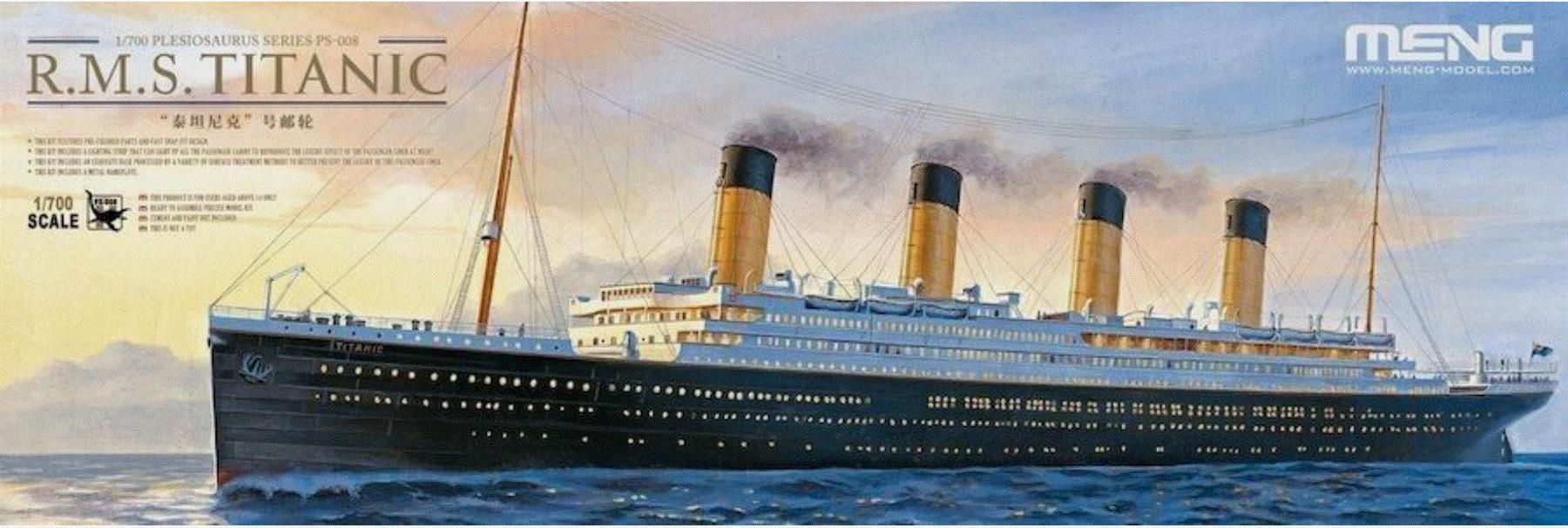 Meng Model MNGPS-008 1:700 Scale Model Kit R.M.S. Titanic