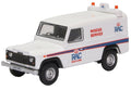 Oxford Diecast 1:76 Scale Land Rover Defender LWB Hard Back RAC White