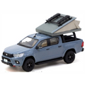 Tarmac Models 1:64 Scale Toyota Hilux Grey w/Roof Tent