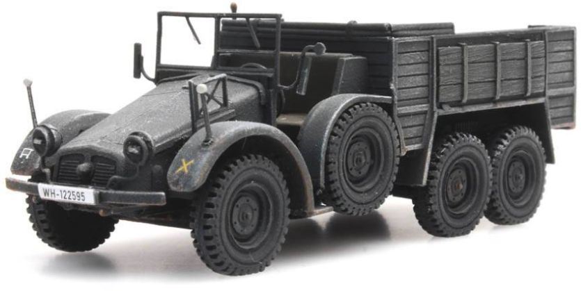 Artitec H0 Scale WM Kruppprotze Grau 1:87 Ready-Made, Painted