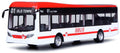 Burago 19 CM Scale City Bus White/Red
