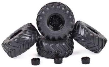 AT Collections 1:32nd Scale Michelin Mega Xbib
750/560-R26 Tyre Rim Set