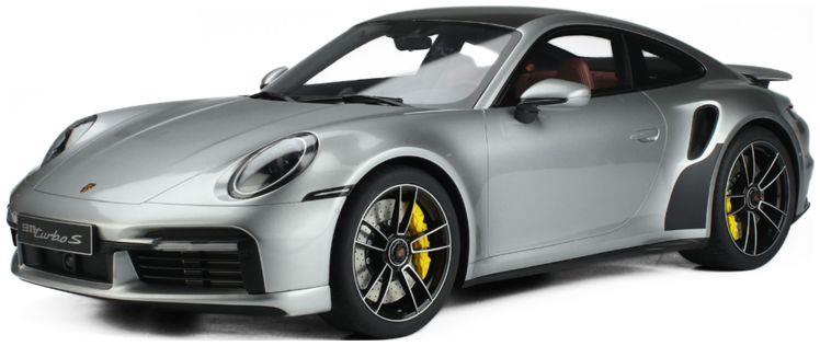 GT Spirit 1:8 Scale Porsche 911 [992.1] Turbo S Silver 2020