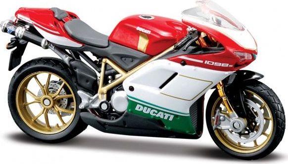 Maisto 1:18 Scale Ducati 1098S - White/Red/Green