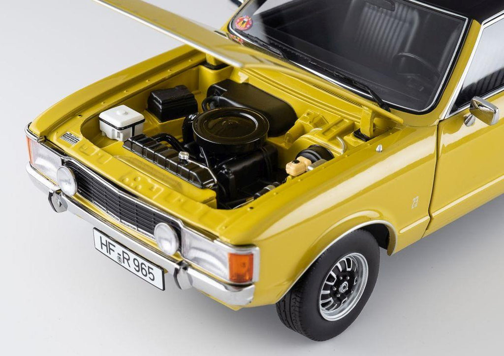 Touring Model Cars 1:18th Scale Ford Granada Consul Coupe GT 2.3 - Daytona Yellow/Black Roof Ltd ed. of 552