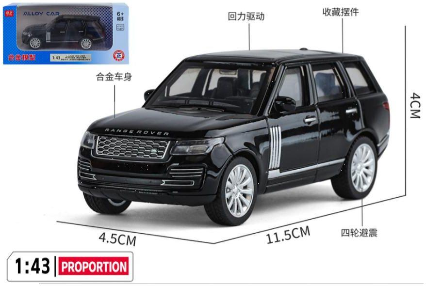 QY Toys 1:43 Scale Range Rover 50th Anniversary Black