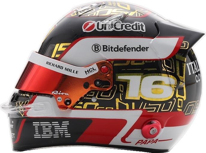 Looksmart  1:5th Scale Charles Leclerc Scuderia Ferrari HP Abu Dhabi GP 2025 Helmet