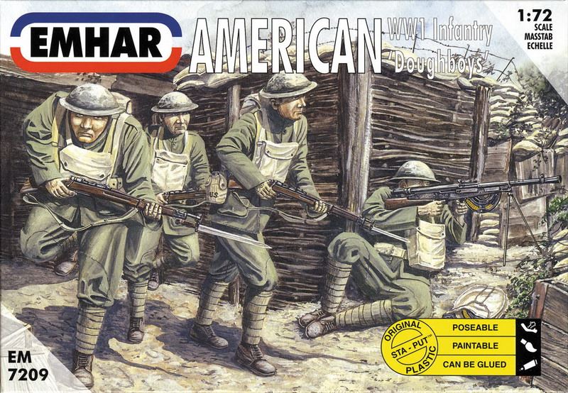 Emhar Kits 1:72 Scale American WWI Infantry 'Doughboys'