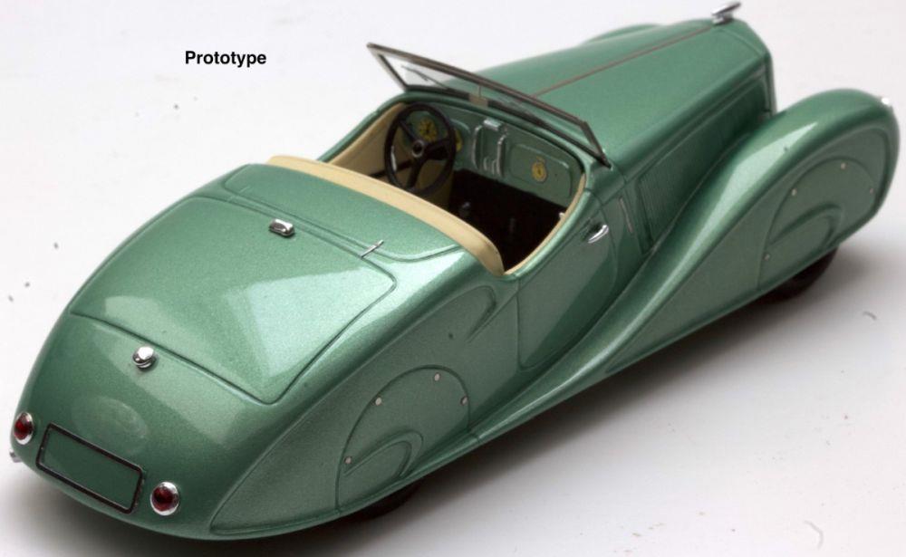 Brausi 1:43 Scale Opel 2 Litre Stromlinien Sport Roadster 1935 Green