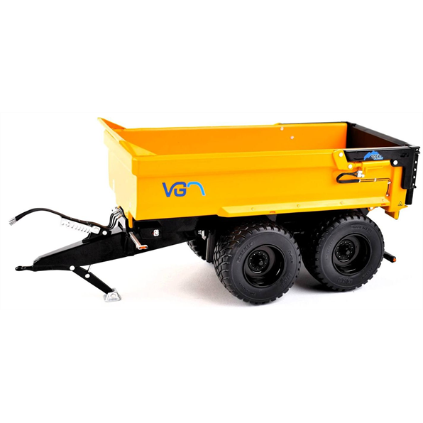 AT Collections 1:32 Scale VGM Rocky 24 Tipper Trailer Yellow Black Ltd Edition