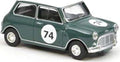 Norev 1:54 Scale Mini Cooper S Almond Green Rally #74 Mini Jet