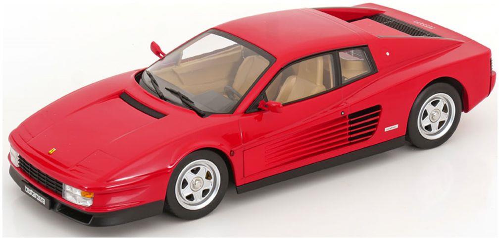 KK Scale 1:18th Scale Ferrari Testarossa 1986 Red/Beige Interior